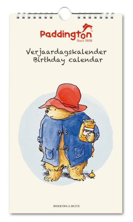 Bekking & Blitz Paddington Verjaardagskalender