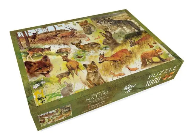 Bekking & Blitz Puzzel (1000 stukjes): Drawn to Nature, Rien Poortvliet
