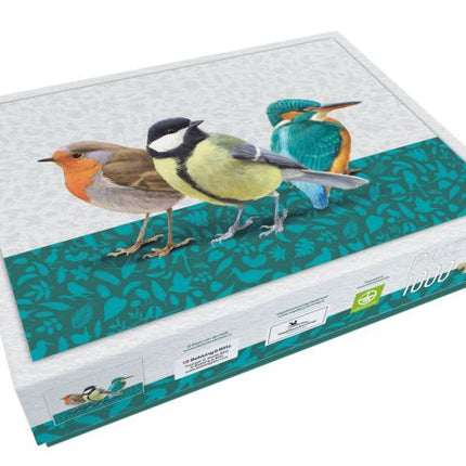 Bekking & Blitz Puzzel 1000 stukjes : Drie vogels, Elwin van der Kolk, Vogelbescherming Nederland