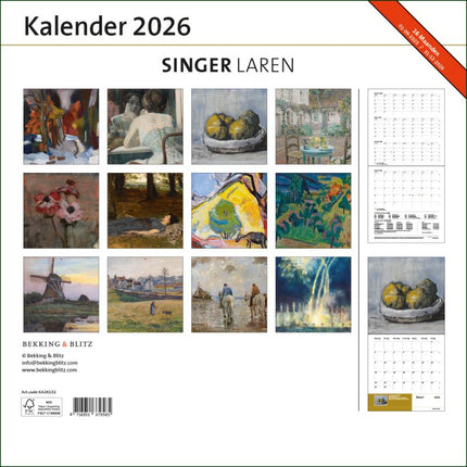 Bekking & Blitz Singer Laren Kalender 2026