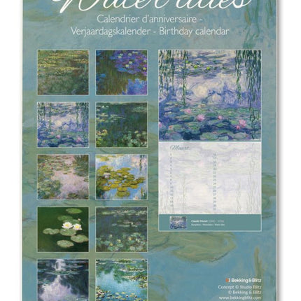 Bekking & Blitz Water Lelies Verjaardagskalender Claude Monet