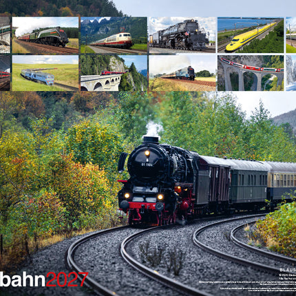 Blaustein Eisenbahnen - Spoorwegen A3 Kalender 2027