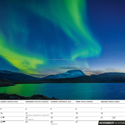 Blaustein Noorderlicht A3 Kalender 2026