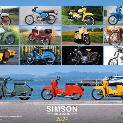 Blaustein Simson Scooter A3 Kalender 2027