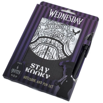 Blue Sky Studios Wednesday Set Notitieboek Met Pen