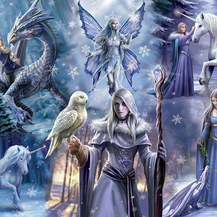 bluebird Anne Stokes - Winter Fantasy Puzzel 1000 stukjes