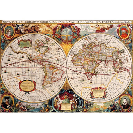 bluebird Antique World Map Puzzel 1000 Stukjes