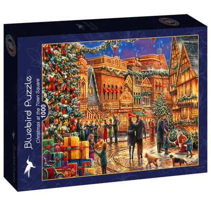 bluebird Christmas at the Town Square Puzzel 1000 stukjes