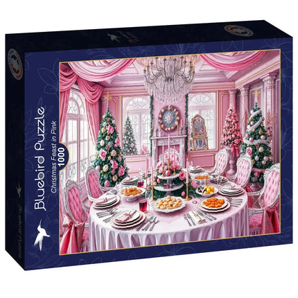 bluebird Christmas Feast in Pink Puzzel 1000 Stukjes