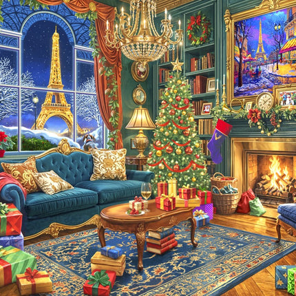 bluebird Christmas in Paris Puzzel 1000 stukjes