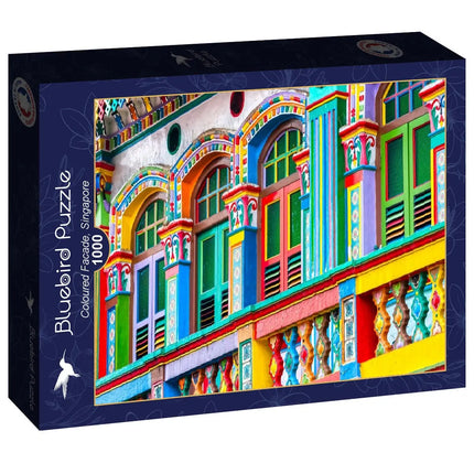 bluebird Coloured Facade, Singapore Puzzel 1000 Stukjes