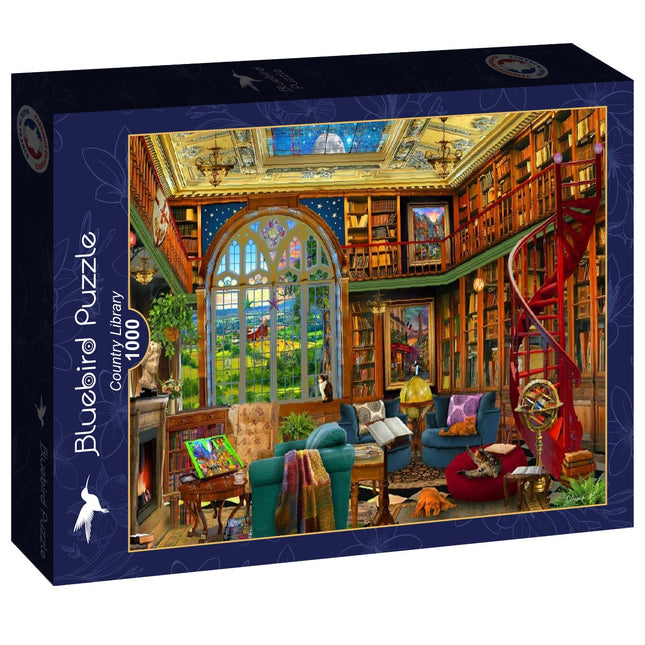 bluebird Country Library Puzzel 1000 Stukjes