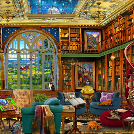 bluebird Country Library Puzzel 1000 Stukjes