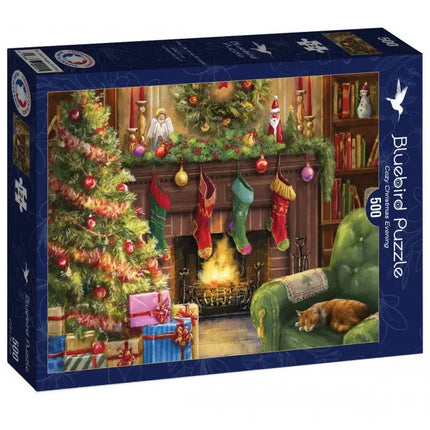 bluebird Cozy Christmas Evening Puzzel 500 Stukjes