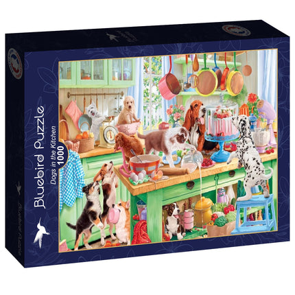 bluebird Dogs in the Kitchen Puzzel 1000 Stukjes