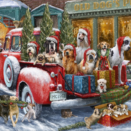bluebird Dogs on Truck Puzzel 500 stukjes