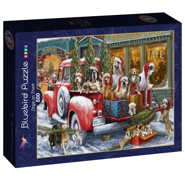 bluebird Dogs on Truck Puzzel 500 stukjes