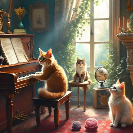 bluebird Feline Concerto Puzzel 1000 Stukjes