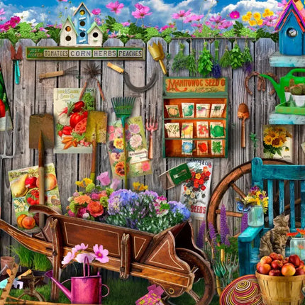 bluebird Garden Tool Fence Puzzel 1000 Stukjes