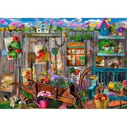 bluebird Garden Tool Fence Puzzel 500 stukjes