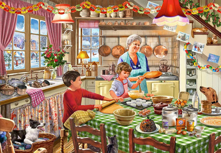 bluebird Grandma Christmas Baking Puzzel 1000 Stukjes