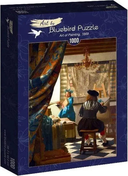 bluebird Johannes Vermeer - Art of Painting, 1668 Puzzel 1000 stukjes