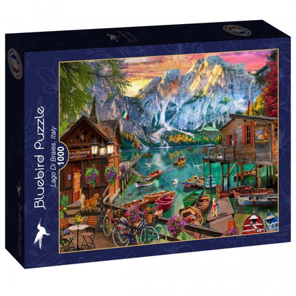 bluebird Lago Di Braies, Italy Puzzel 1000 stukjes