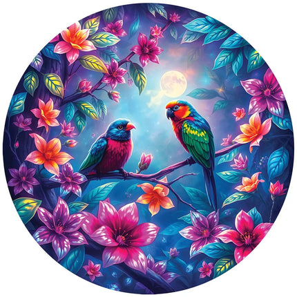 bluebird Les Oiseaux sur la Branche Puzzel Rond 501 stukjes