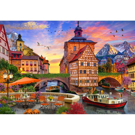 bluebird Old City Hall, Bamberg, Germany Puzzel 1000 stukjes