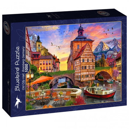 bluebird Old City Hall, Bamberg, Germany Puzzel 1000 stukjes