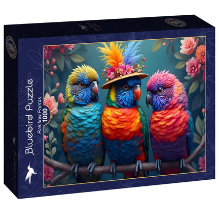 bluebird Rainbow Parrots Puzzel 1000 stukjes