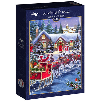 bluebird Santa And Sleigh Puzzel 1000 stukjes