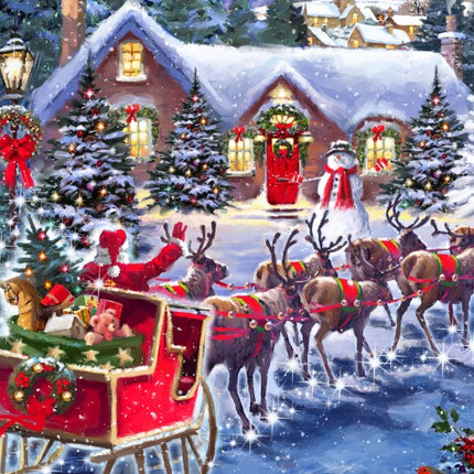 bluebird Santa And Sleigh Puzzel 1000 stukjes