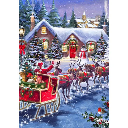 bluebird Santa And Sleigh Puzzel 500 Stukjes