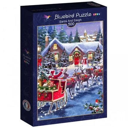 bluebird Santa And Sleigh Puzzel 500 Stukjes