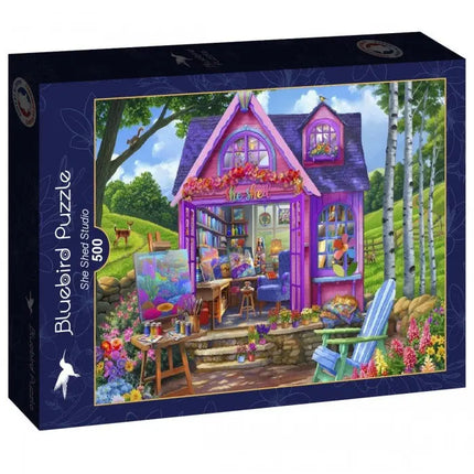 bluebird She Shed Studio Puzzel 500 Stukjes