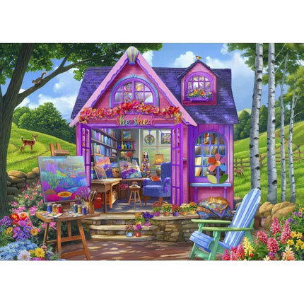 bluebird She Shed Studio Puzzel 500 Stukjes