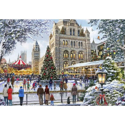 bluebird Skating Outside Natural History Museum Puzzel 1000 stukjes