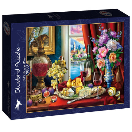 bluebird Still Life and Wine Puzzel 1000 Stukjes