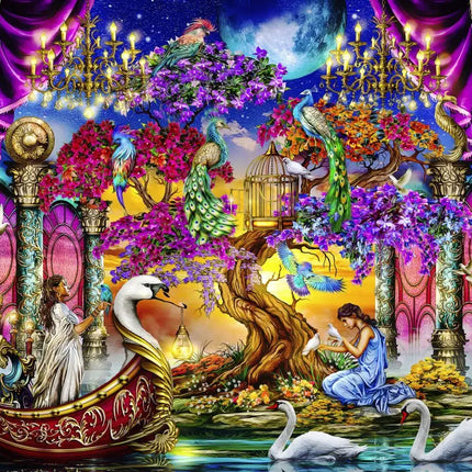 bluebird Swan Temple Puzzel 1000 Stukjes