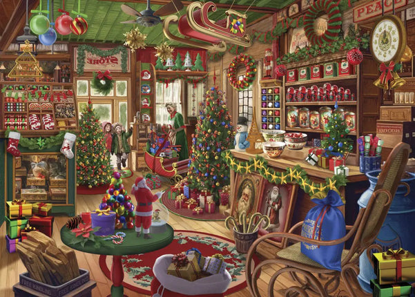 bluebird The Christmas Shop Puzzel 500 stukjes