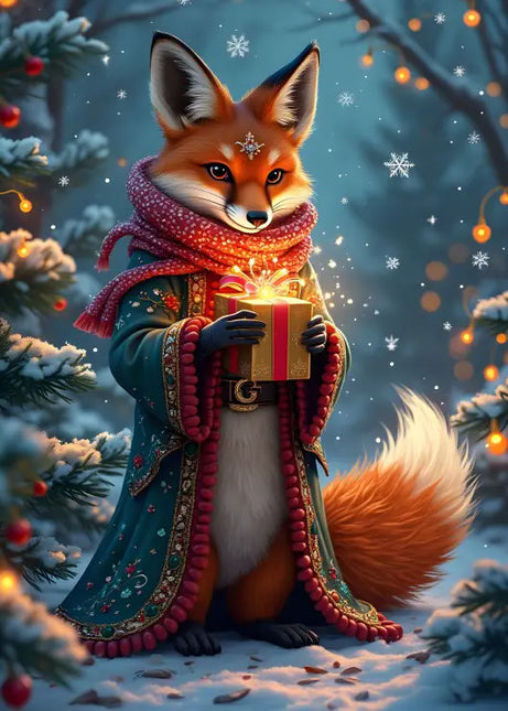 bluebird The Fox's Christmas Gift Puzzel 300 stukjes
