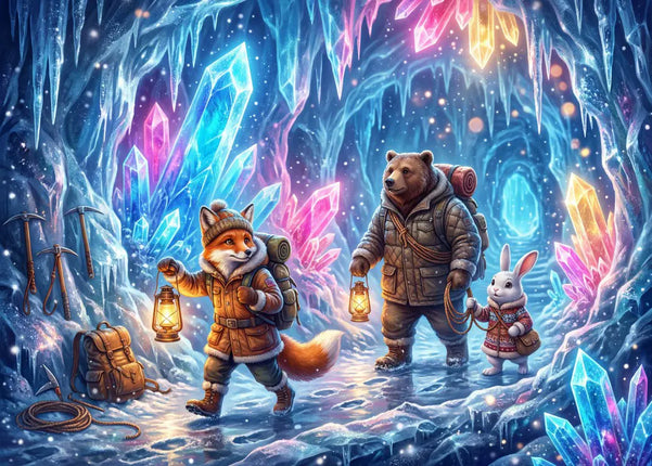 bluebird The Ice Crystal Cave Puzzel 104 stukjes