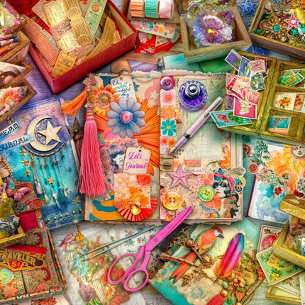 bluebird The Junk Journaler's Desk Puzzel 1000 Stukjes