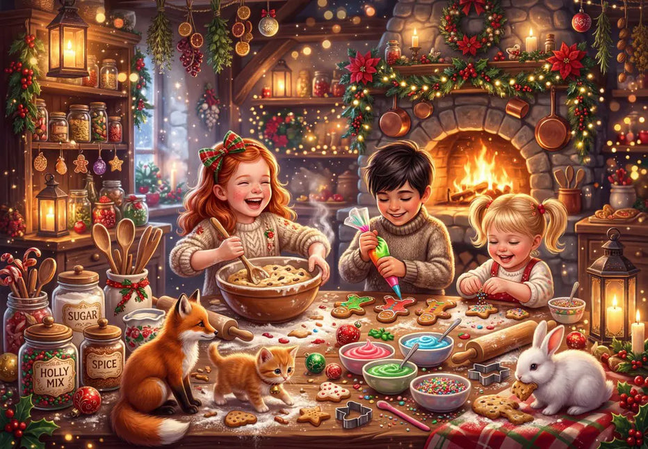 bluebird The Little Christmas Bakers Puzzel 1000 Stukjes