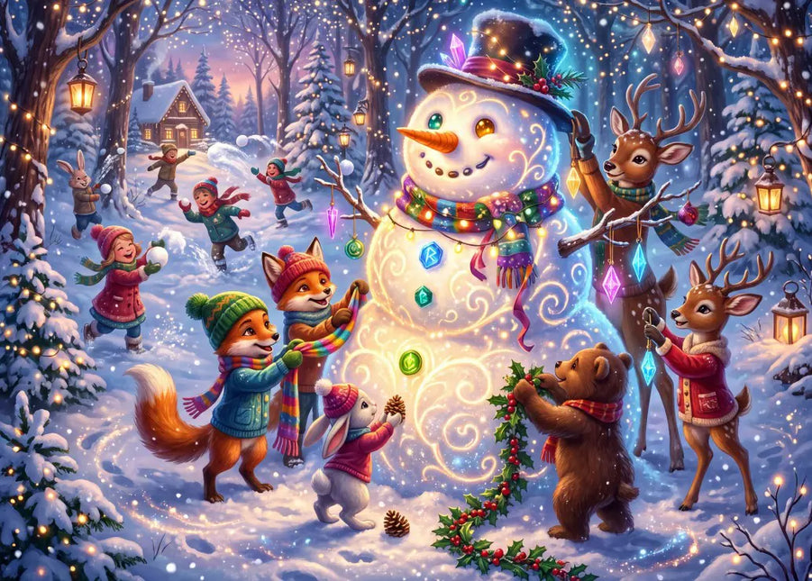 bluebird The Magic Snowman Puzzel 104 stukjes