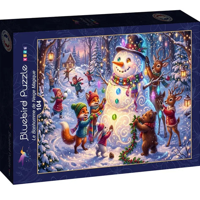 bluebird The Magic Snowman Puzzel 104 stukjes
