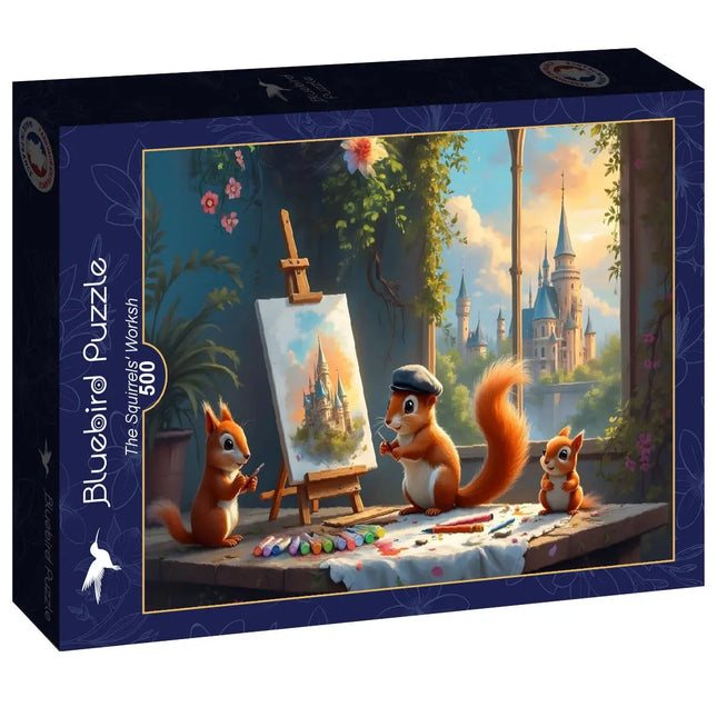 bluebird The Squirrels' Workshop Puzzel 500 stukjes
