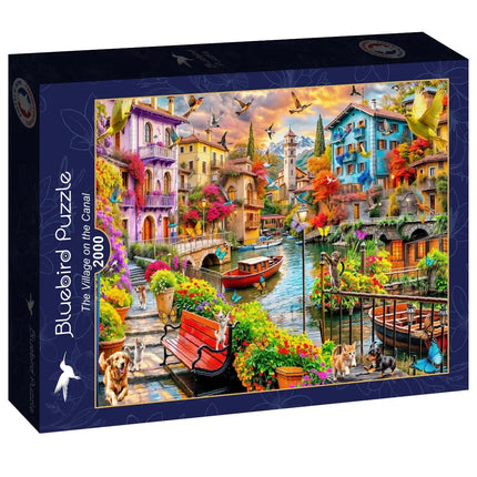bluebird The Village on the Canal Puzzel 2000 stukjes