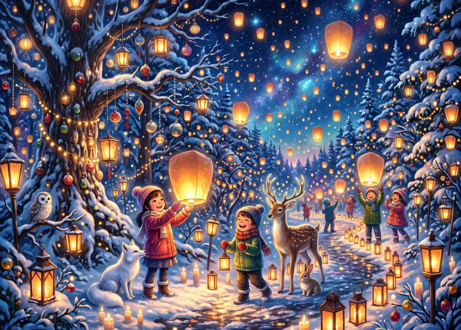 bluebird The Winter Lantern Festival Puzzel 300 stukjes